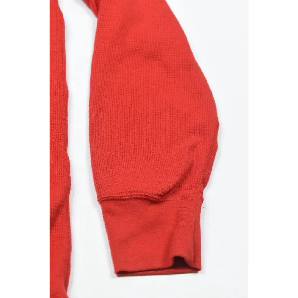 Polo Ralph Lauren Waffle-Knit Thermal Shirt Mens Large Red Long Sleeve Crew